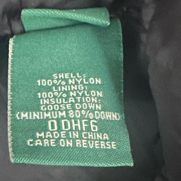 LL Bean Goose Down Black Vest - Picture 9 of 10